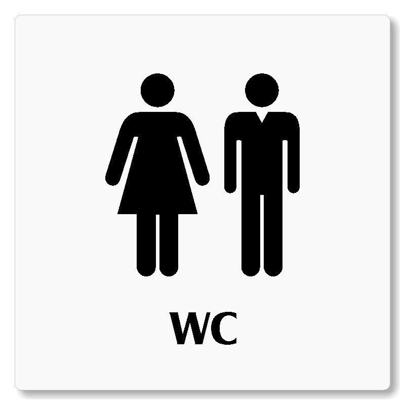 WC společné, 148x148mm, bílá, Nevada